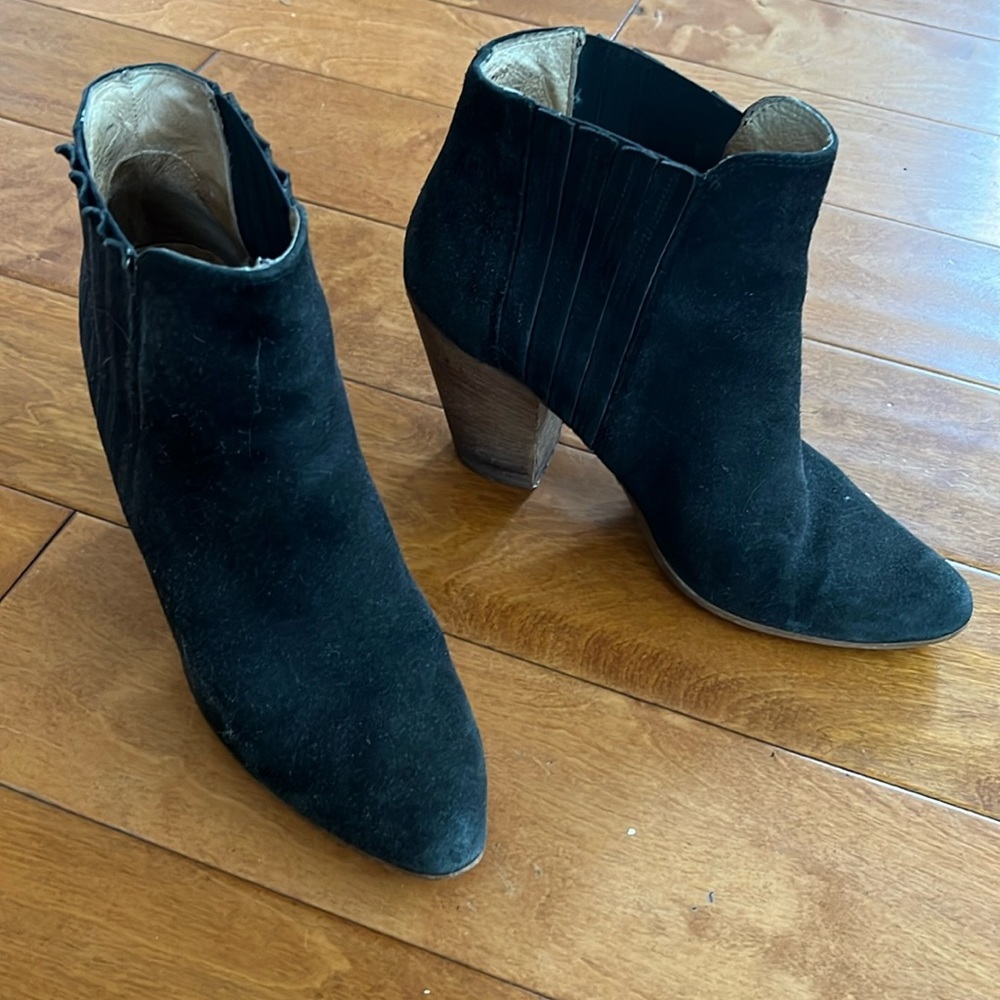 J crew black booties